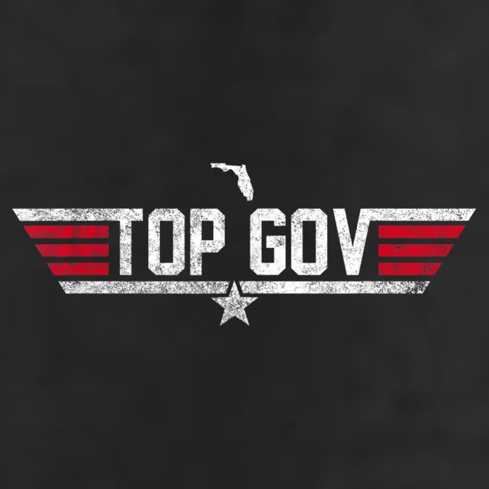 Top Gov Ron DeSantis Top Gov Florida Flag Adult Drive Performance Visor