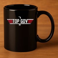 Top Gov Ron DeSantis Top Gov Florida Flag 11oz C Handle Ceramic Mug