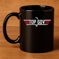 Top Gov Ron DeSantis Top Gov Florida Flag 11oz C Handle Ceramic Mug