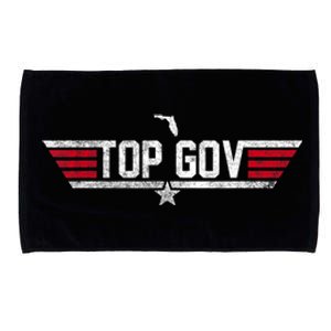 Top Gov Ron DeSantis Top Gov Florida Flag Microfiber Hand Towel