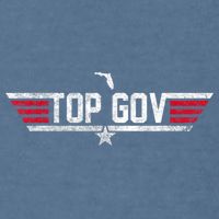 Top Gov Ron DeSantis Top Gov Florida Flag Garment-Dyed Sweatshirt