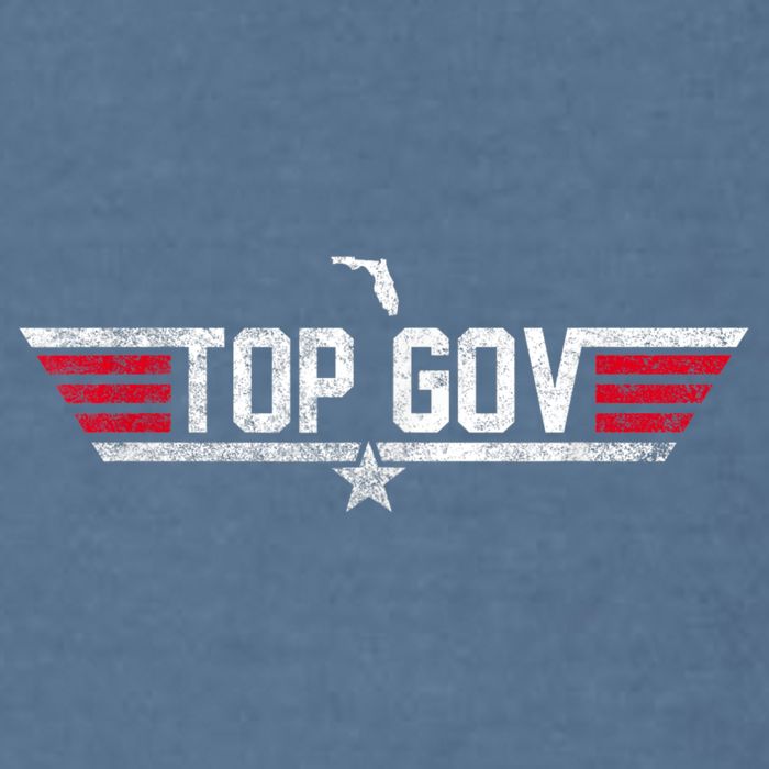 Top Gov Ron DeSantis Top Gov Florida Flag Garment-Dyed Sweatshirt