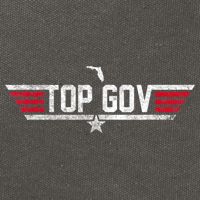 Top Gov Ron DeSantis Top Gov Florida Flag Cotton Canvas Backpack