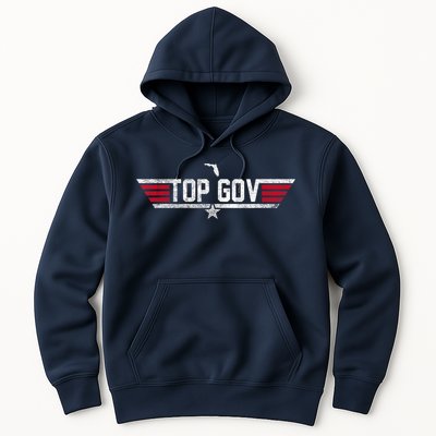 Top Gov Ron DeSantis Top Gov Florida Flag Hoodie