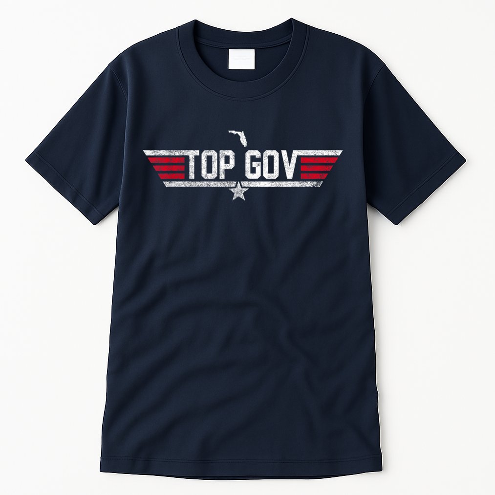 Top Gov Ron DeSantis Top Gov Florida Flag Tall T-Shirt