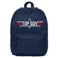 Top Gov Ron DeSantis Top Gov Florida Flag 16 in Basic Backpack