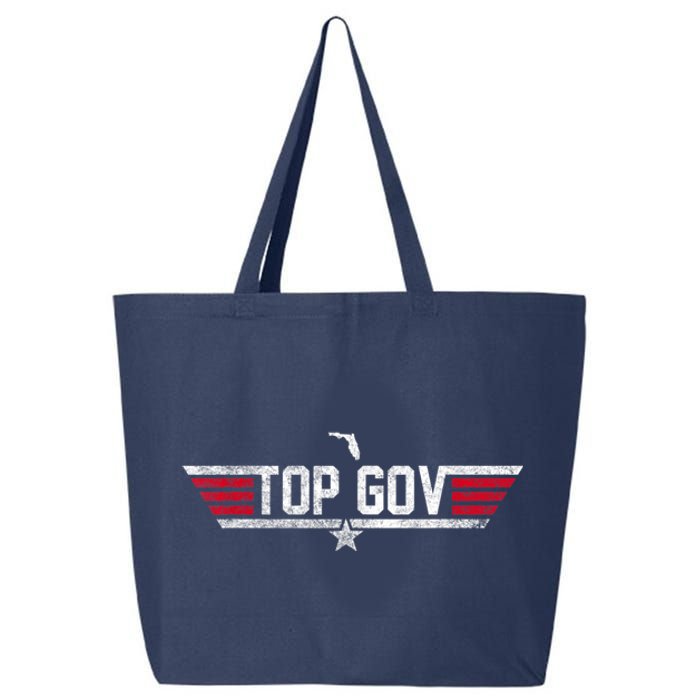 Top Gov Ron DeSantis Top Gov Florida Flag 25L Jumbo Tote