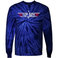 Top Gov Ron DeSantis Top Gov Florida Flag Tie-Dye Long Sleeve Shirt