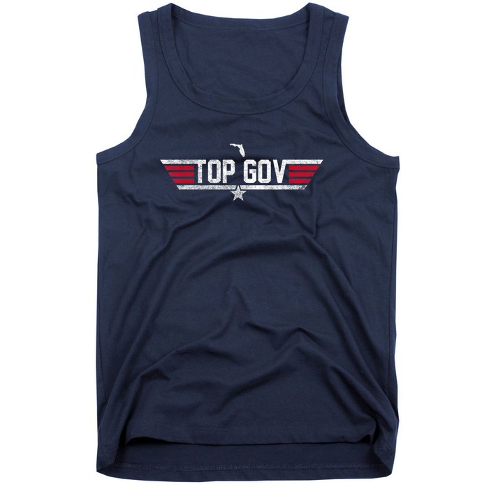 Top Gov Ron DeSantis Top Gov Florida Flag Tank Top