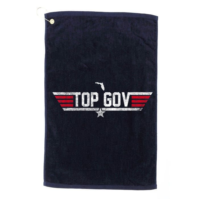 Top Gov Ron DeSantis Top Gov Florida Flag Platinum Collection Golf Towel