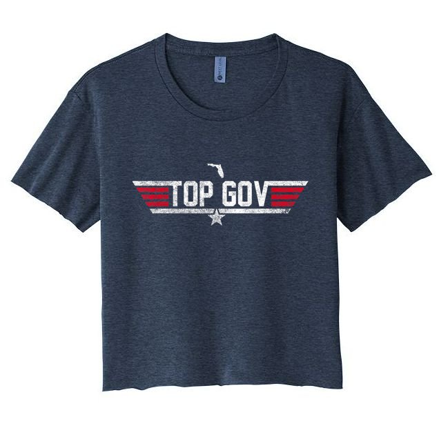 Top Gov Ron DeSantis Top Gov Florida Flag Crop Top