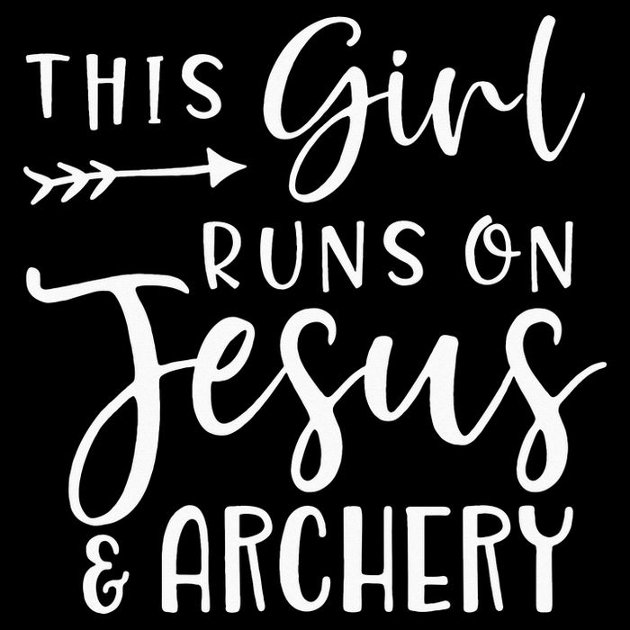 This Girl Runs On Jesus And Archery Impact Tech Backpack