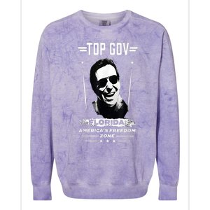 Top Gov Ron DeSantis Top Gov Colorblast Crewneck Sweatshirt