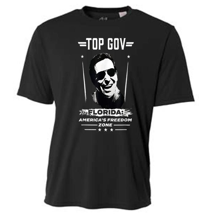 Top Gov Ron DeSantis Top Gov Cooling Performance Crew T-Shirt