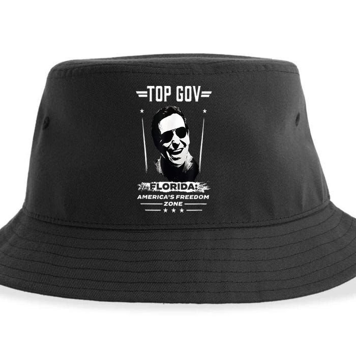 Top Gov Ron DeSantis Top Gov Sustainable Bucket Hat