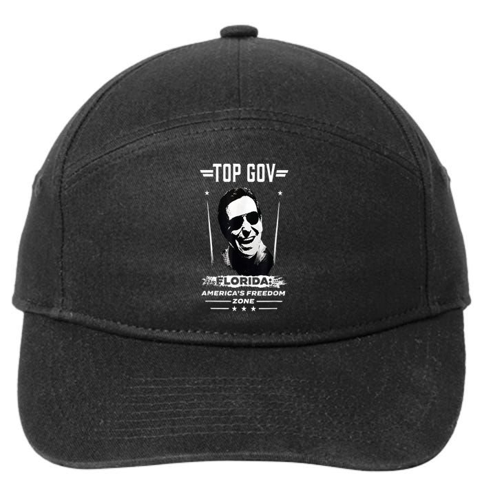 Top Gov Ron DeSantis Top Gov 7-Panel Snapback Hat