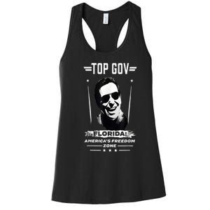 Top Gov Ron DeSantis Top Gov Women's Racerback Tank