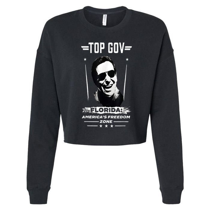 Top Gov Ron DeSantis Top Gov Cropped Pullover Crew