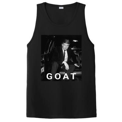 Trump Goat Republican Conservative Gift Trump 2024 PosiCharge Competitor Tank