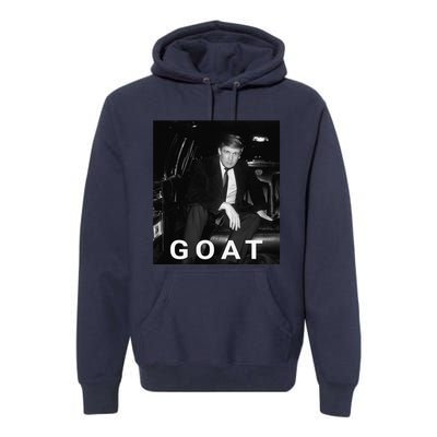 Trump Goat Republican Conservative Gift Trump 2024 Premium Hoodie