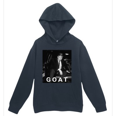 Trump Goat Republican Conservative Gift Trump 2024 Urban Pullover Hoodie