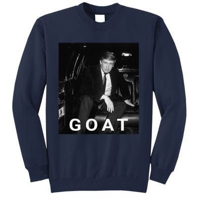 Trump Goat Republican Conservative Gift Trump 2024 Tall Sweatshirt