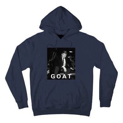 Trump Goat Republican Conservative Gift Trump 2024 Tall Hoodie