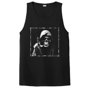 The Grim Reaper Shows Index Finger Horror Halloween Monster PosiCharge Competitor Tank