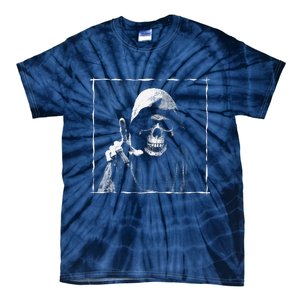 The Grim Reaper Shows Index Finger Horror Halloween Monster Tie-Dye T-Shirt