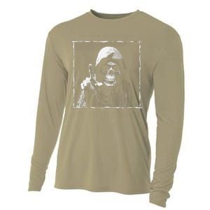 The Grim Reaper Shows Index Finger Horror Halloween Monster Cooling Performance Long Sleeve Crew