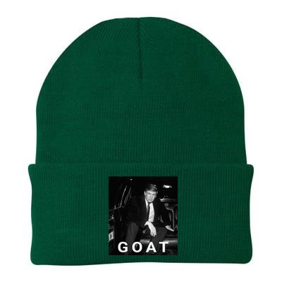 Trump Goat Republican Conservative Gift Trump 2024 Knit Cap Winter Beanie