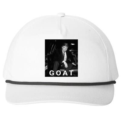 Trump Goat Republican Conservative Gift Trump 2024 Snapback Five-Panel Rope Hat