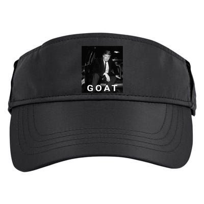 Trump Goat Republican Conservative Gift Trump 2024 Adult Drive Performance Visor