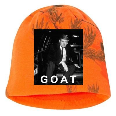 Trump Goat Republican Conservative Gift Trump 2024 Kati - Camo Knit Beanie