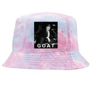 Trump Goat Republican Conservative Gift Trump 2024 Tie-Dyed Bucket Hat