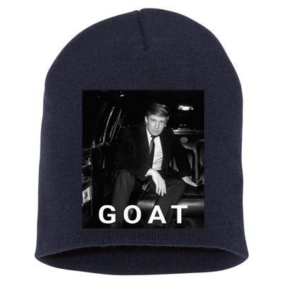 Trump Goat Republican Conservative Gift Trump 2024 Short Acrylic Beanie