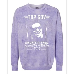 Top Gov, Ron DeSantis Colorblast Crewneck Sweatshirt