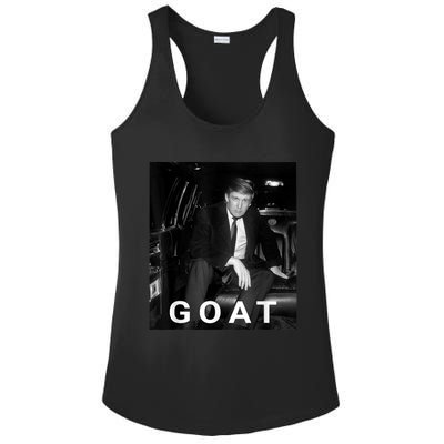 Trump Goat Republican Conservative Gift Trump 2024 Ladies PosiCharge Competitor Racerback Tank