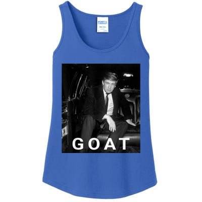 Trump Goat Republican Conservative Gift Trump 2024 Ladies Essential Tank