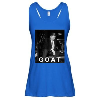 Trump Goat Republican Conservative Gift Trump 2024 Ladies Essential Flowy Tank