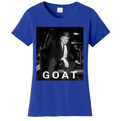 Trump Goat Republican Conservative Gift Trump 2024 Women's T-Shirt