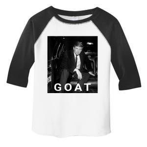 Trump Goat Republican Conservative Gift Trump 2024 Toddler Fine Jersey T-Shirt