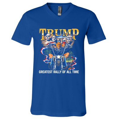 Trump Greatest Rally Of All Time Cute Gift V-Neck T-Shirt