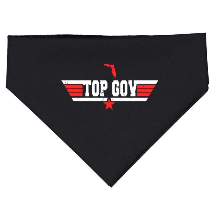 Top Gov Ron DeSantis Top Gov America’s Freedom Zone USA-Made Doggie Bandana