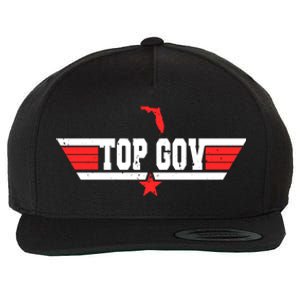 Top Gov Ron DeSantis Top Gov America’s Freedom Zone Wool Snapback Cap