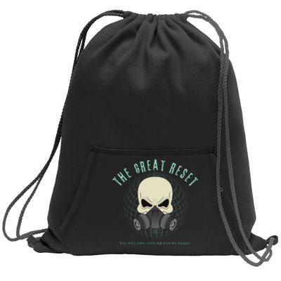 The Great Reset Sweatshirt Cinch Pack Bag