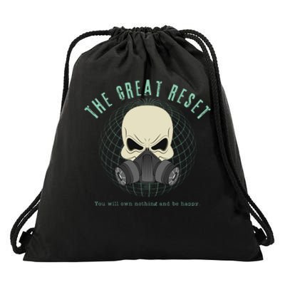 The Great Reset Drawstring Bag