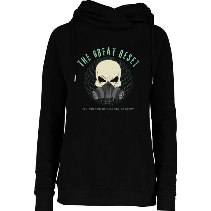 The Great Reset Womens Funnel Neck Pullover Hood