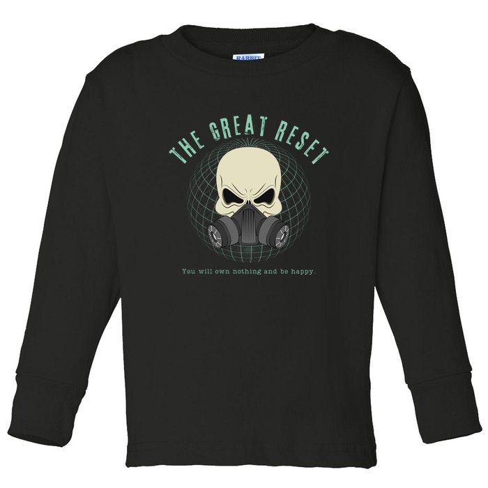 The Great Reset Toddler Long Sleeve Shirt