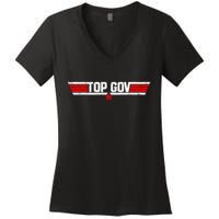 Top Gov, Ron DeSantis Women's V-Neck T-Shirt